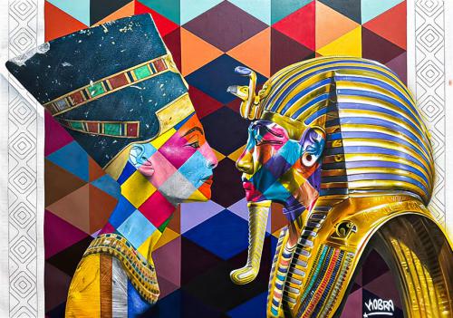 Nefertiti and Tutancamon