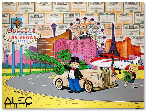 Monopoly Richie Arriving Outside Las Vegas