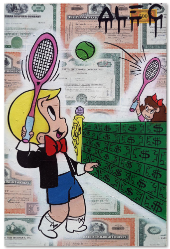 Richie Tennis Match Date Over $ Net 