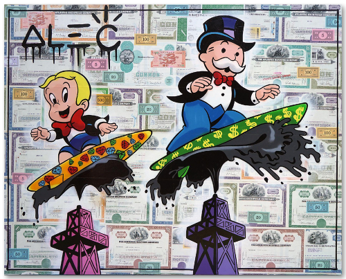 Richie and Monopoly Surfing on Oil