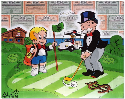 $ Team Golfing on the $ Green